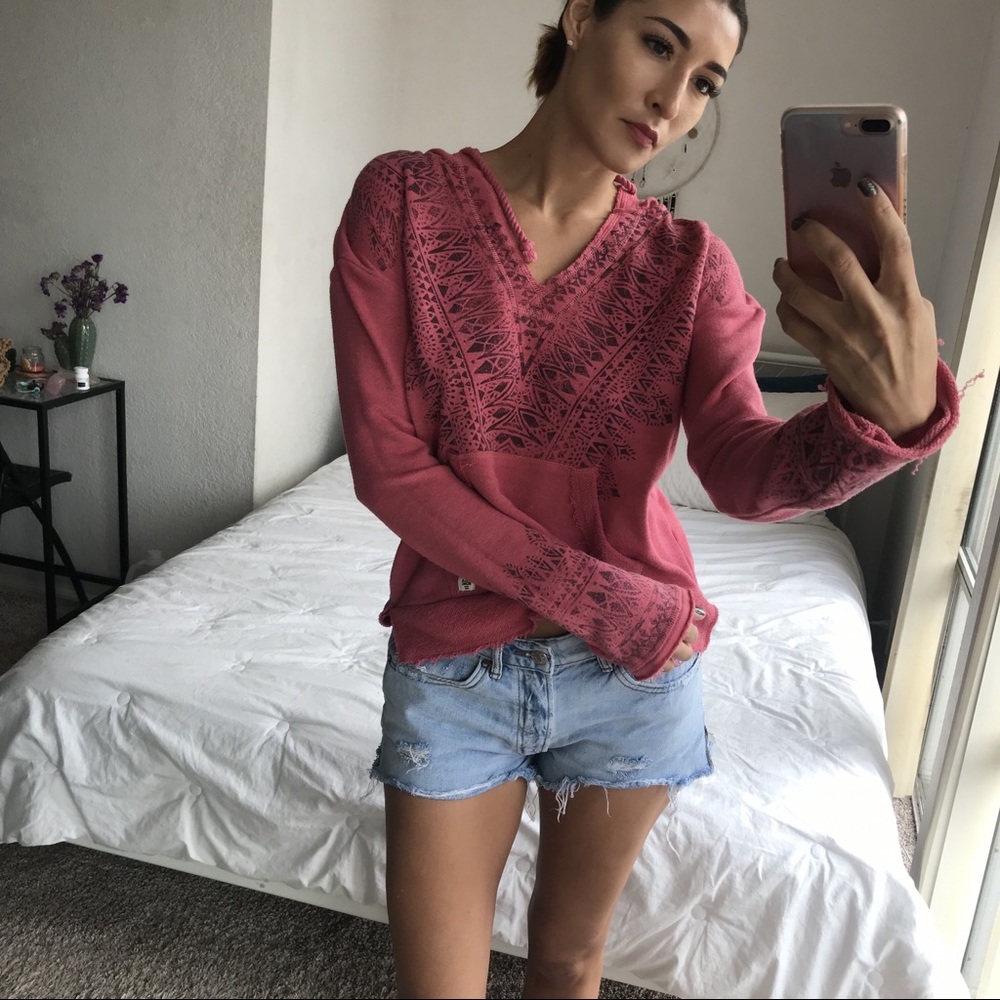 Pink Billabong Pullover Hoodie